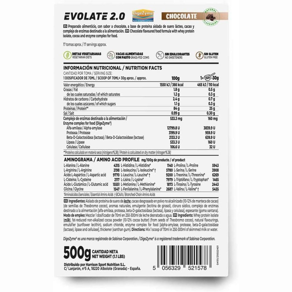 Evolate 2.0 Whey Protein Isolado