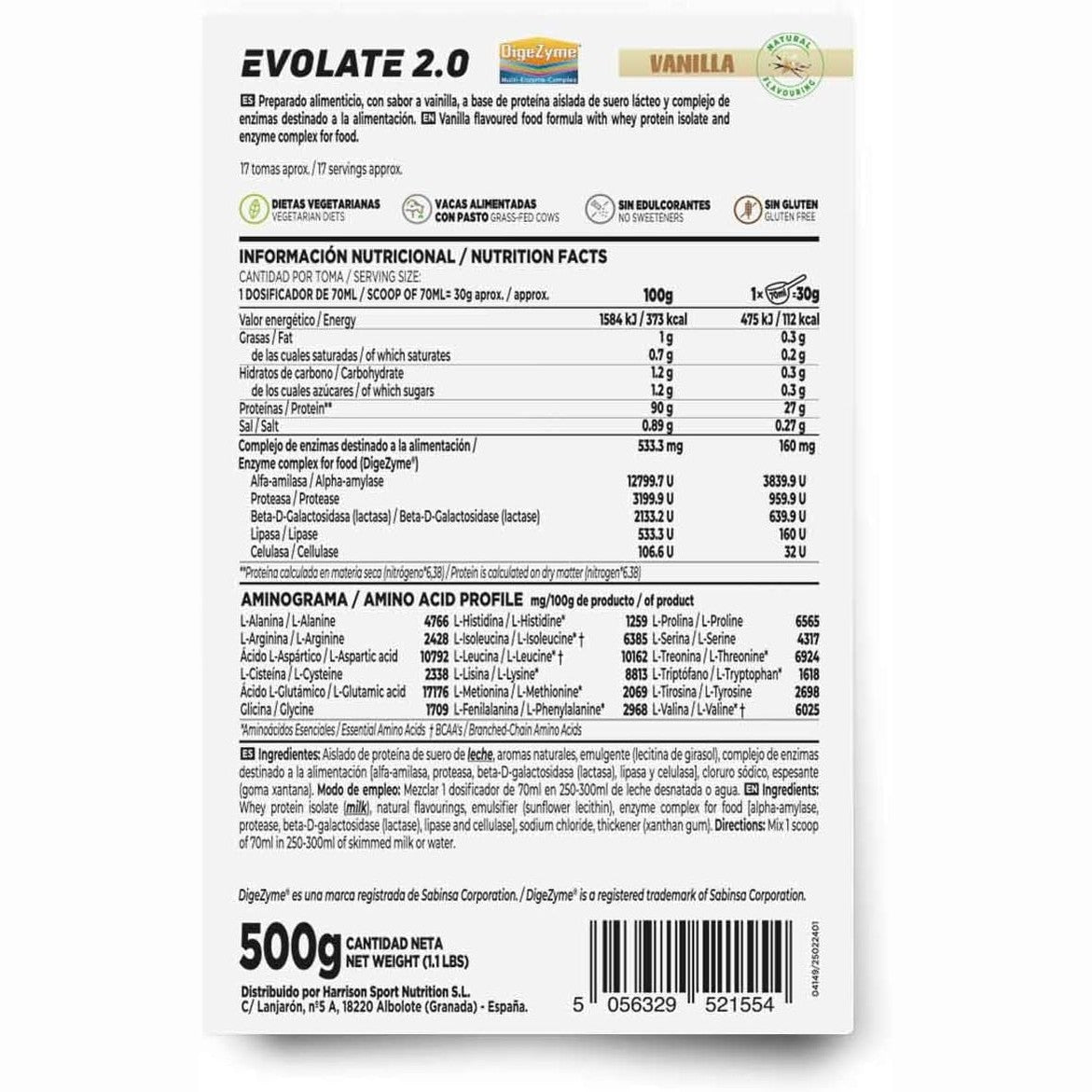 Evolate 2.0 Whey Protein Isolado